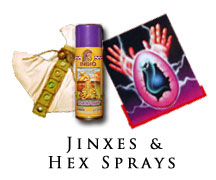 Jinx and Hex sprays and aerosols
