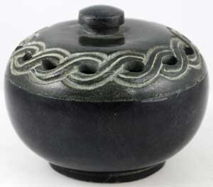Celtic Scrying and Incense Bowl 4″
