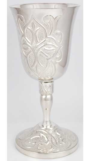 Gothic Cross Silver Chalice