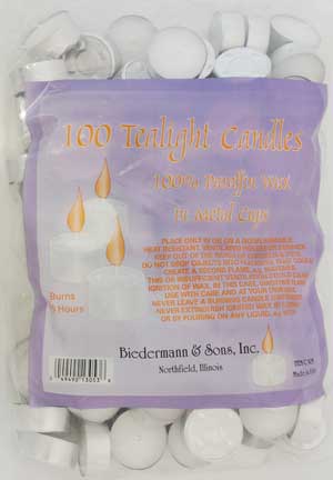 Tea Lights Candles Bulk 100/bag